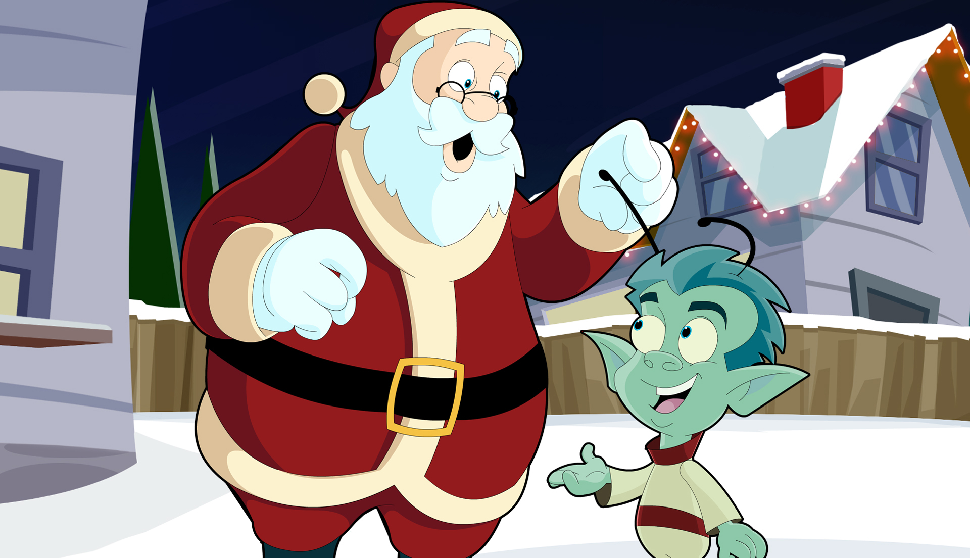 A Martian Christmas santa